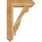 Ekena Millwork Balboa Arts and Crafts Rough Sawn Bracket w/ Offset Brace, Western Red Cedar, 8"W x 26"D x 38"H BKT0806X26X38BOA03RWR - alternate 2